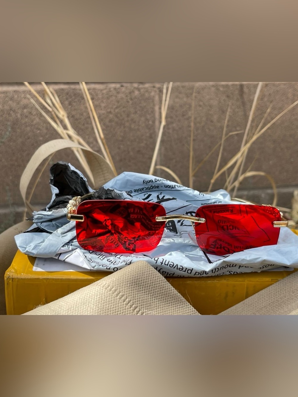 Panthere Red Sunglasses
